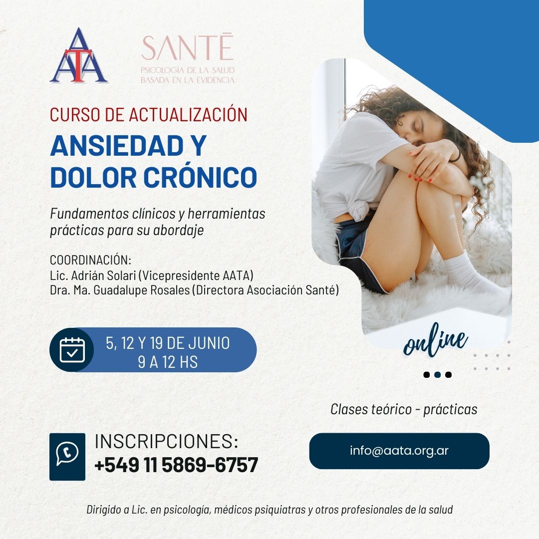 Curso de ActualizaciÃ³n Ansiedad y Dolor CrÃ³nico